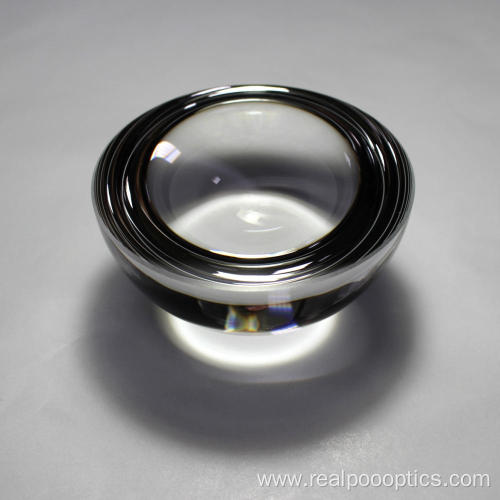 60 mm Diameter glass hemispherical aspheric lens